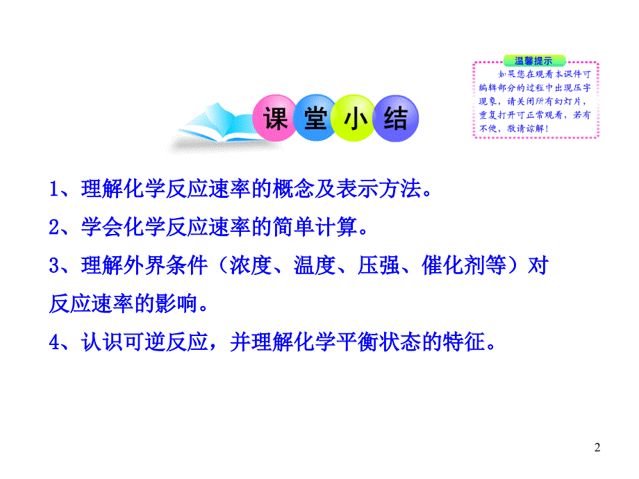 【化学 鲁科版必修二】高中化学同步授课课件：第2章第2节 化学反应的快慢和限度(鲁科版必修2)_第2页