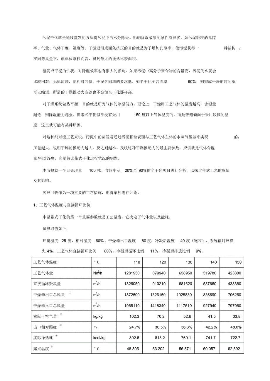 中温带式干化核心工艺参数的推断与选型建议_第5页