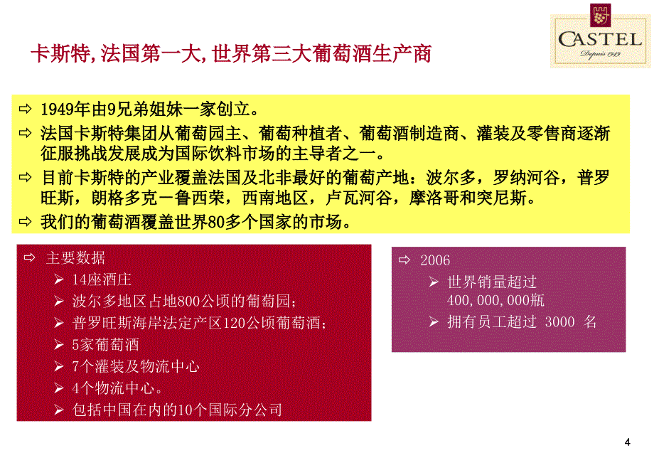 法国CASTEL品牌培训资料_第4页