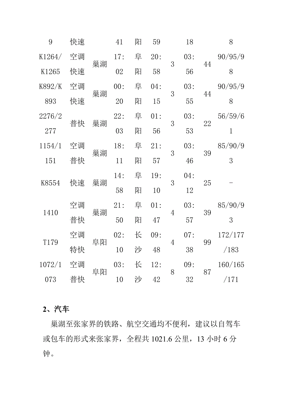 2012巢湖到张家界自驾游自助游_第3页