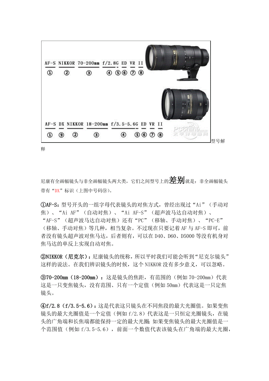 尼康镜头上字符文字的含义解释_第2页