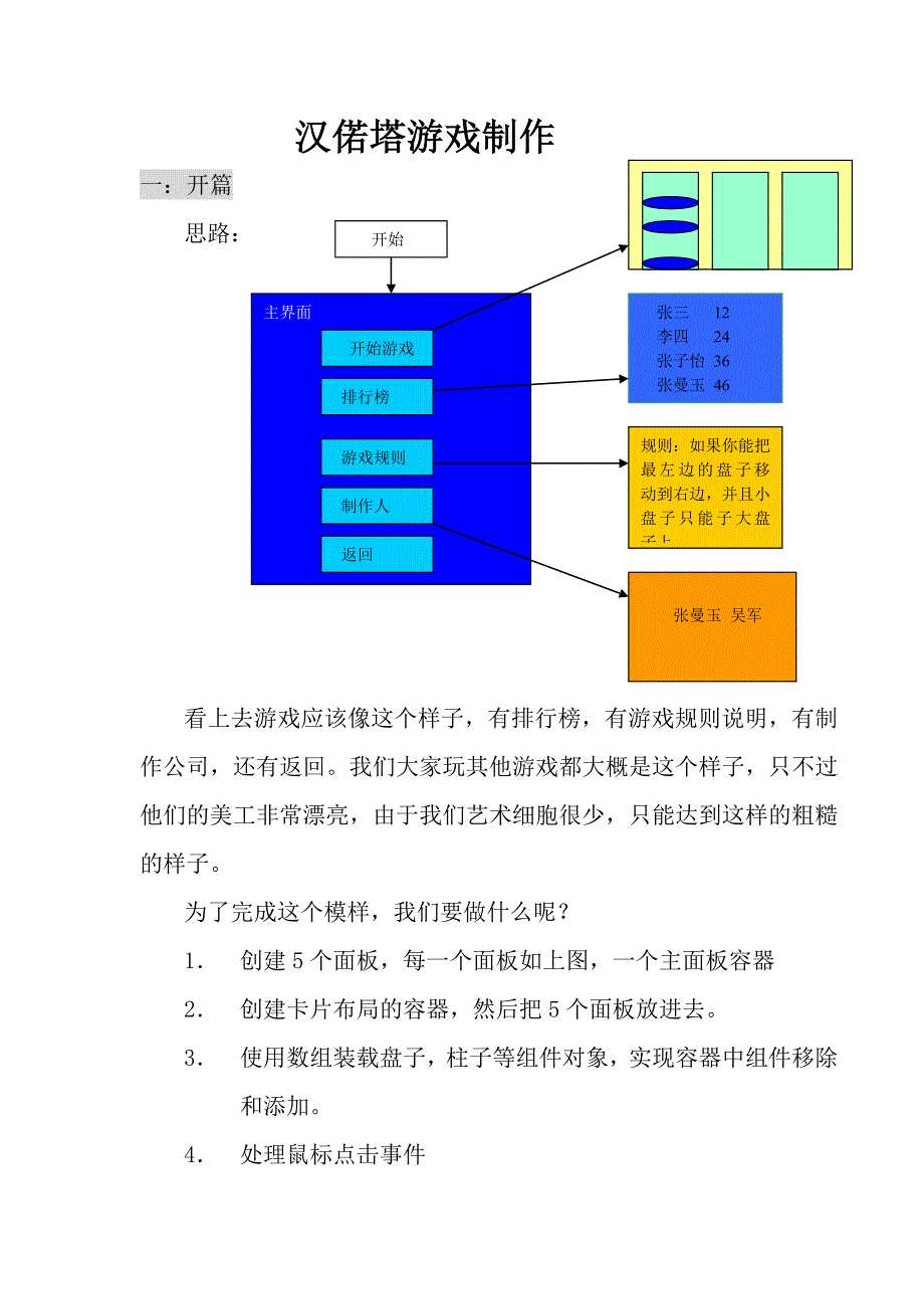 一步步教你做汉偌塔游戏_第1页