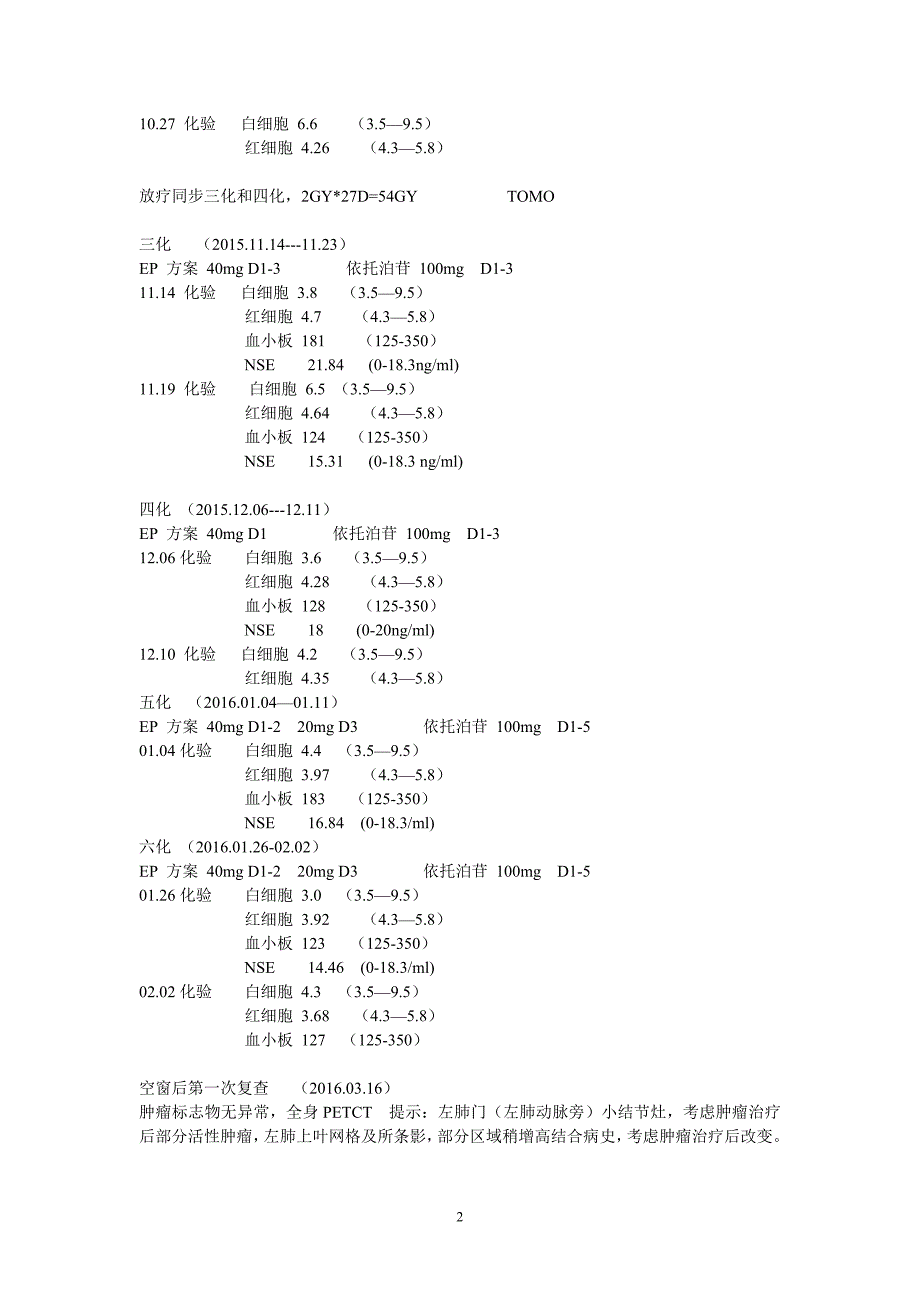 小细胞肺癌治疗过程_第2页