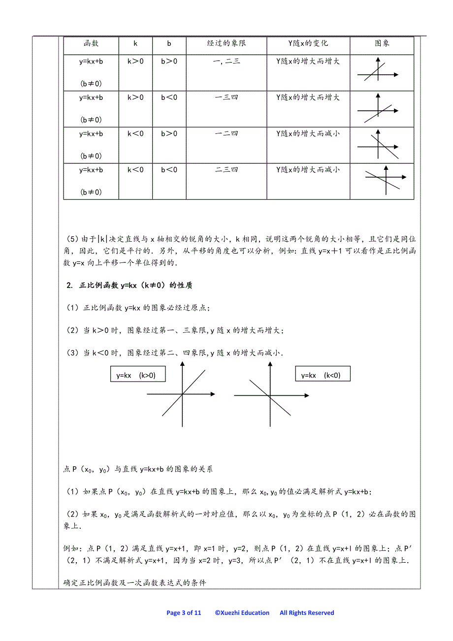 一次函数及一元一次方程教案_第3页