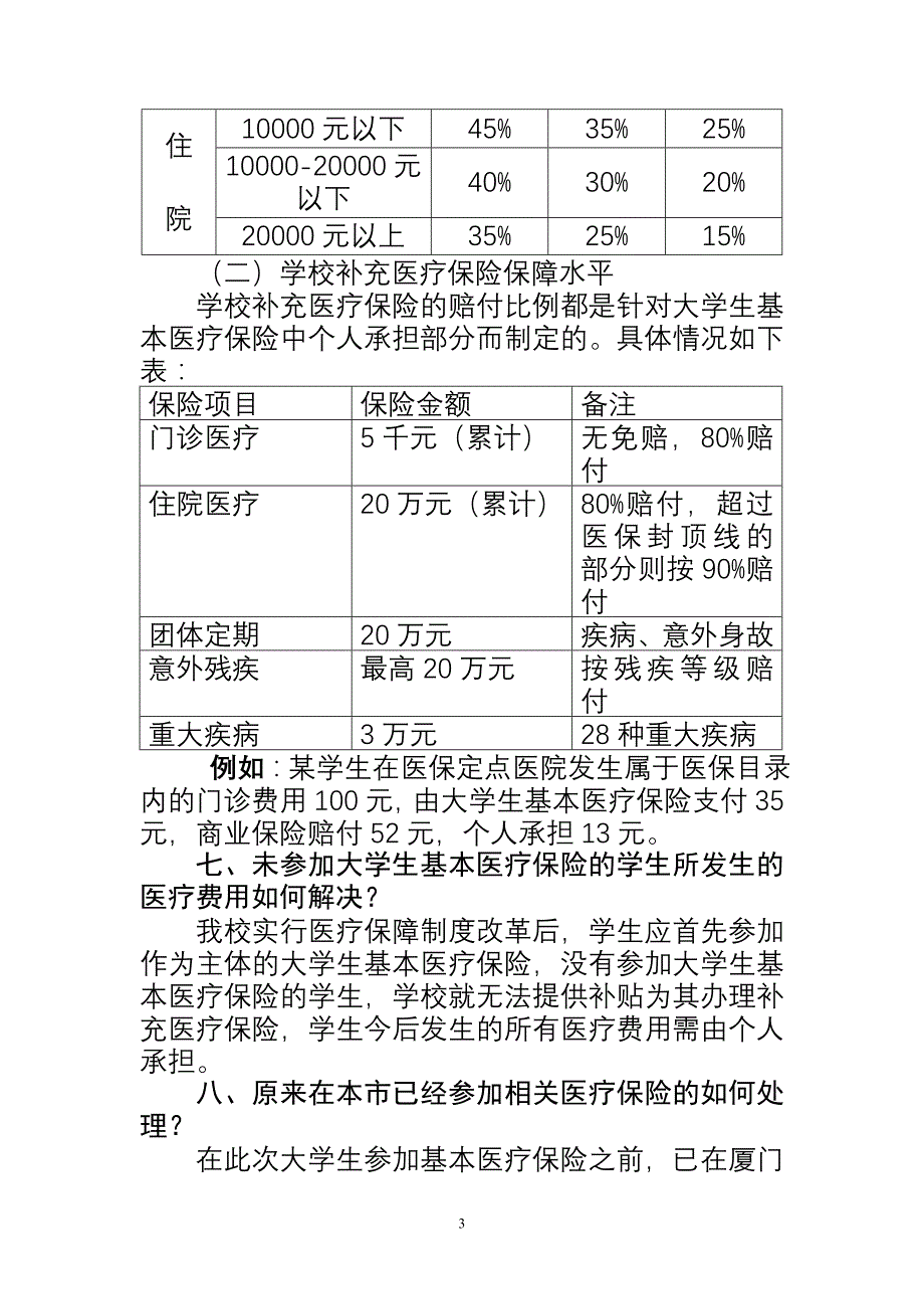 厦门市大学生医疗保险_第3页