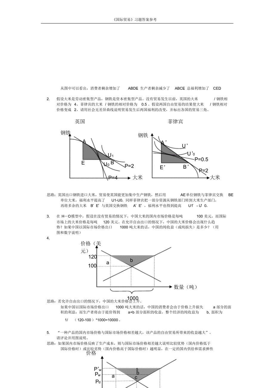 国际贸易答案_第5页