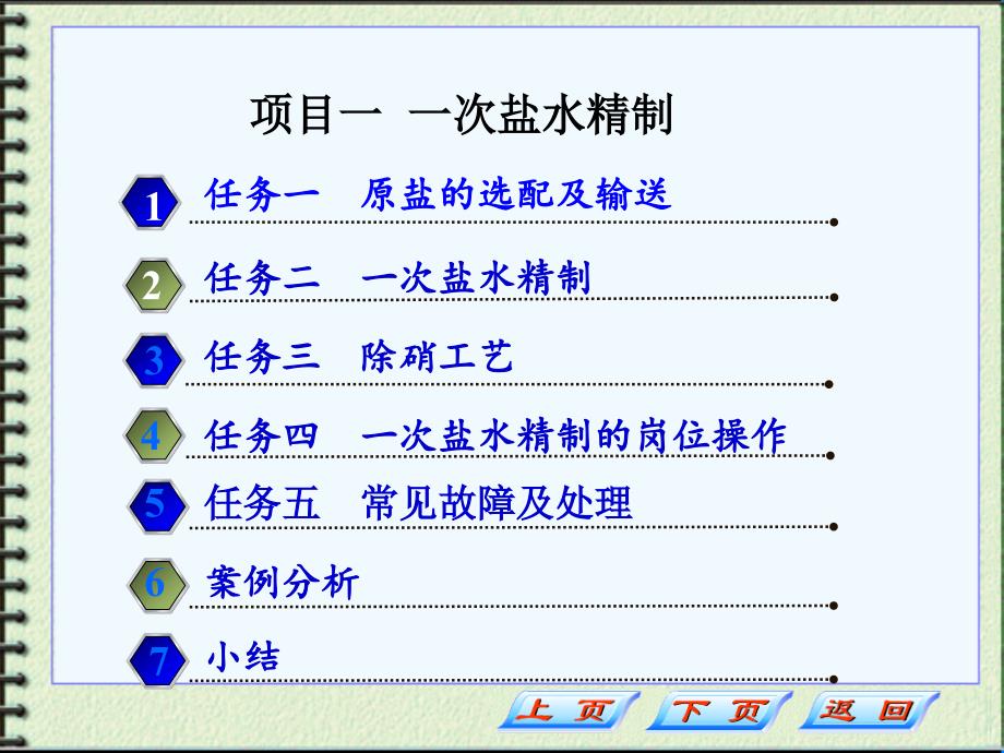 氯碱生产与操作(张艳君)项目一 一次盐水精制_第1页