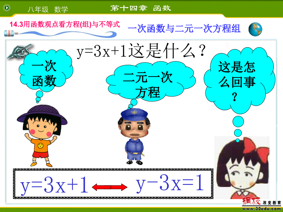 新人教版八年级数学上__一次函数与二元一次方程组[1]_第2页