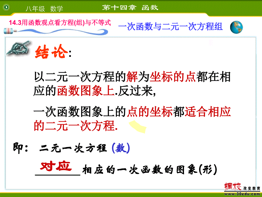 新人教版八年级数学上__一次函数与二元一次方程组[1]_第4页