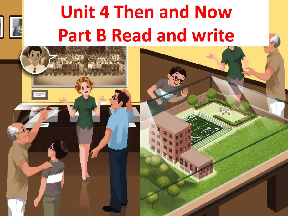 最新版PEP人教版六年级英语下册Unit 4 Then and now  Part B Read and write_第1页