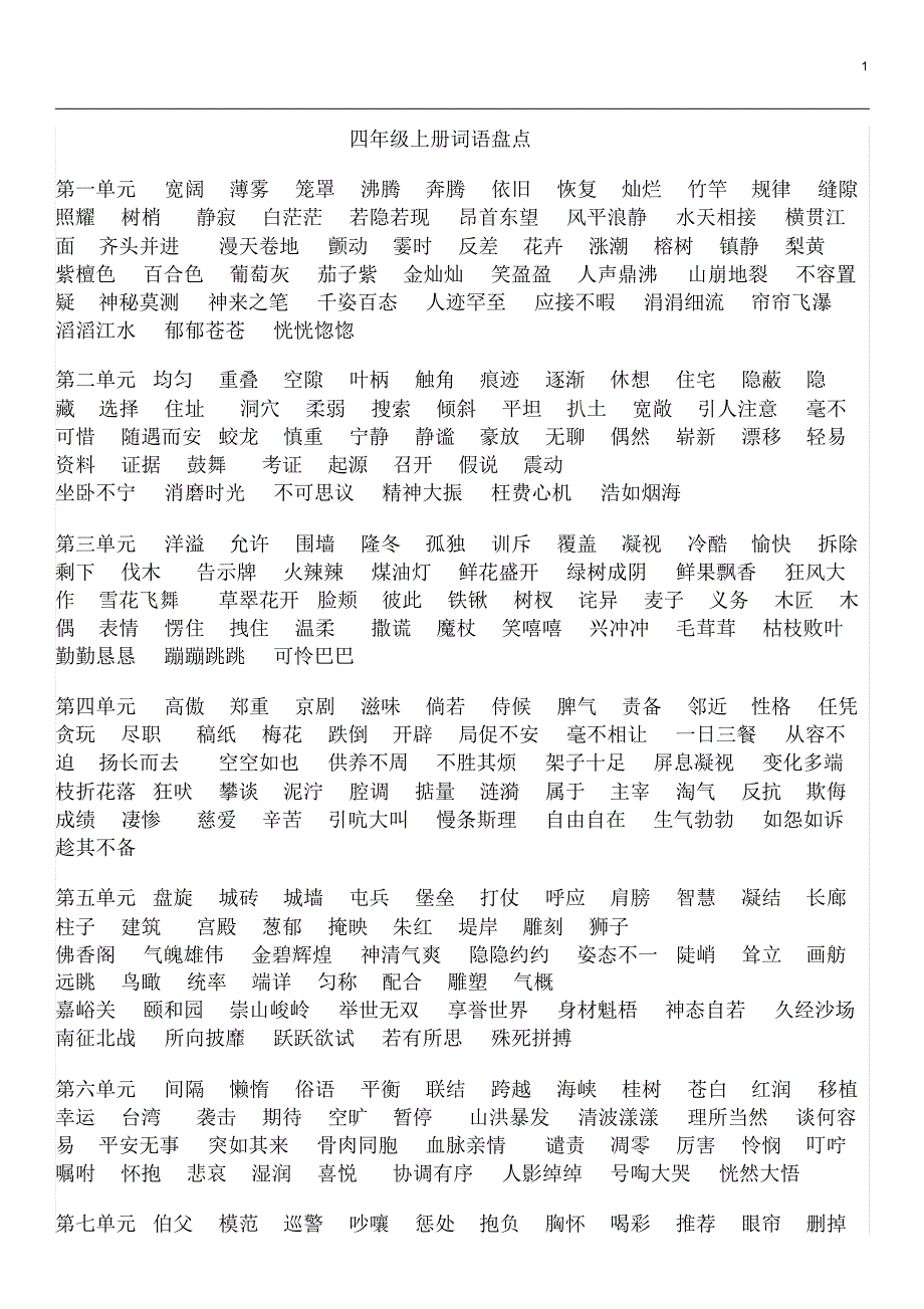 人教版4--6年级词语盘点_第1页