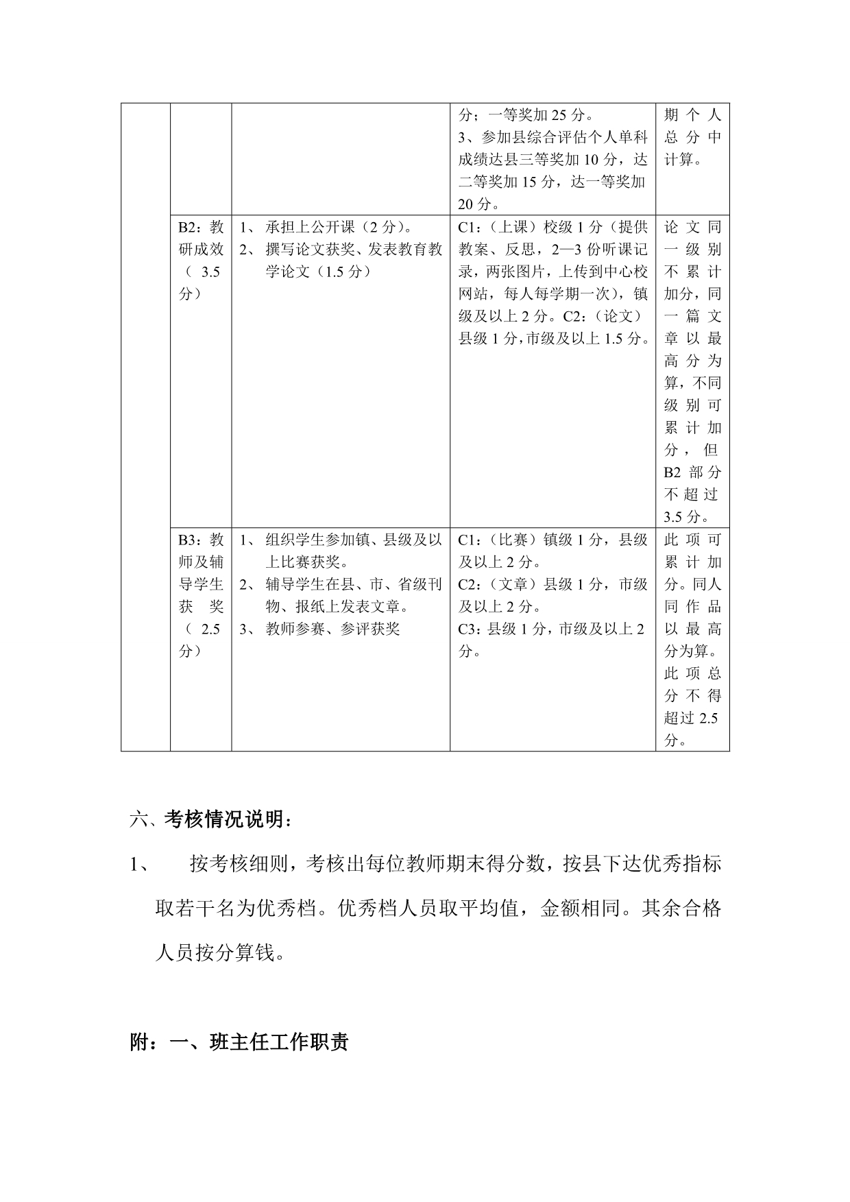 庄墓中心校绩效工资考核方案(2010秋)_第4页