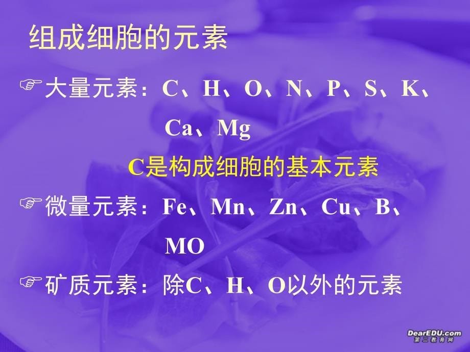 第二章 细胞中的元素和化合物一 新课标 人教版 必修1_第5页