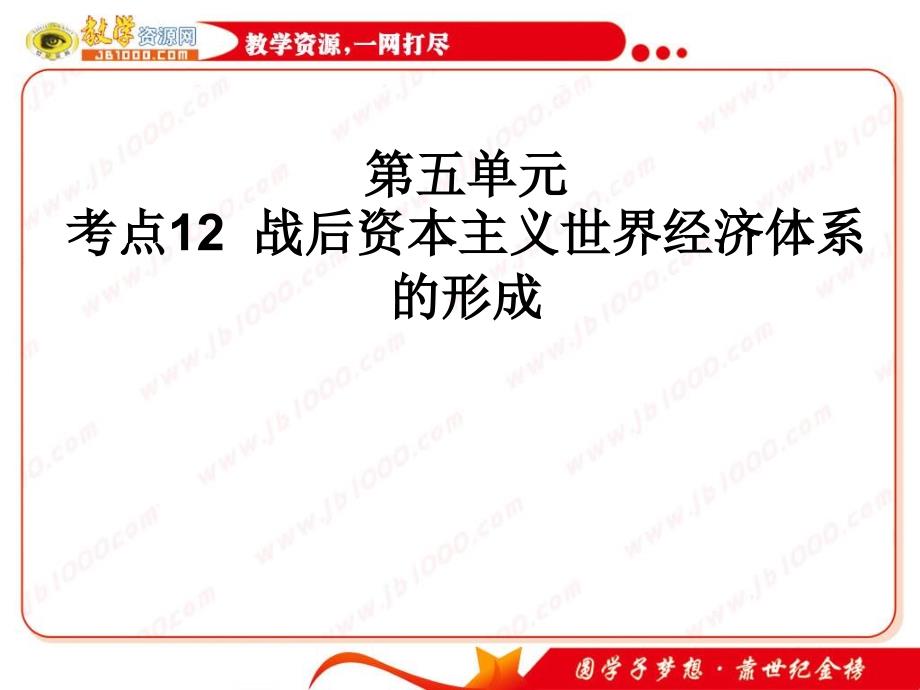 历史：2.5.12《战后资本主义世界经济体系》(岳麓版必修2)_第3页