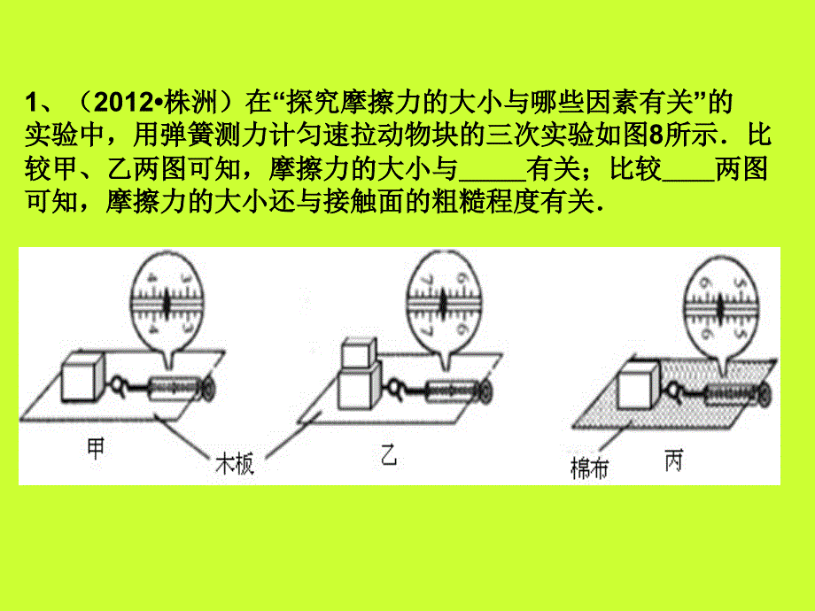 九年物理《力和机械》单元习题课_第3页