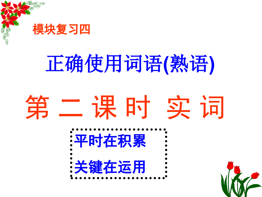 高考语文复习四----正确使用词语(熟语)第二课时实词ppt (2)_第1页