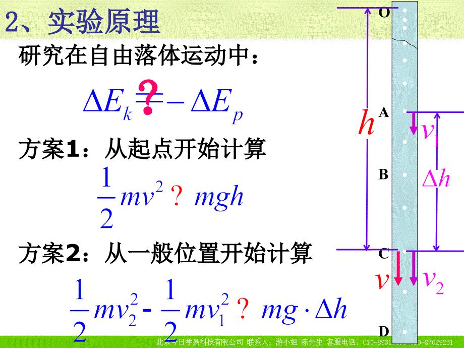 物理：7.9《实验：验证机械能守恒定律》课件(1)(新人教版必修2)_第2页