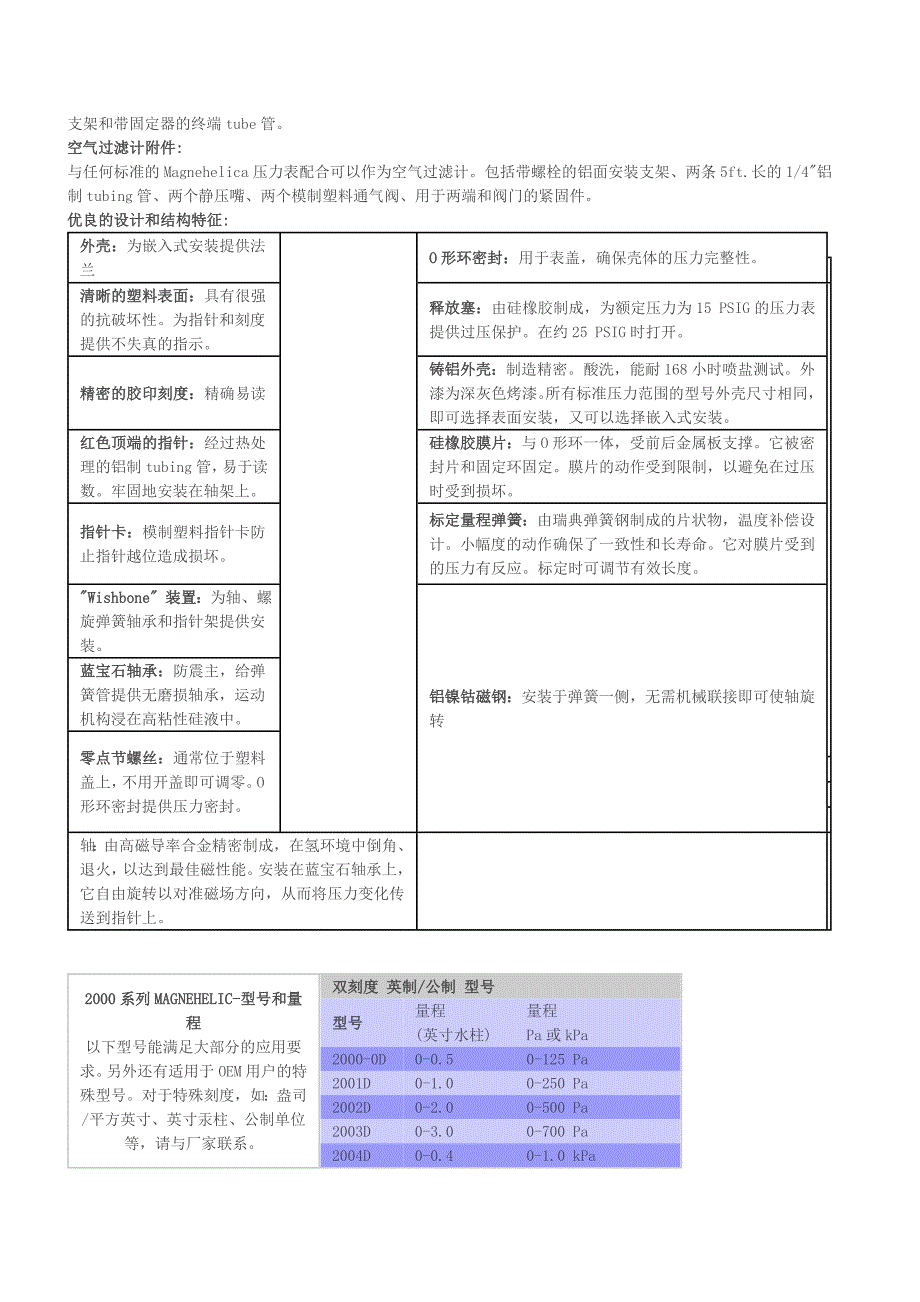 2000系列压差表介绍_第3页