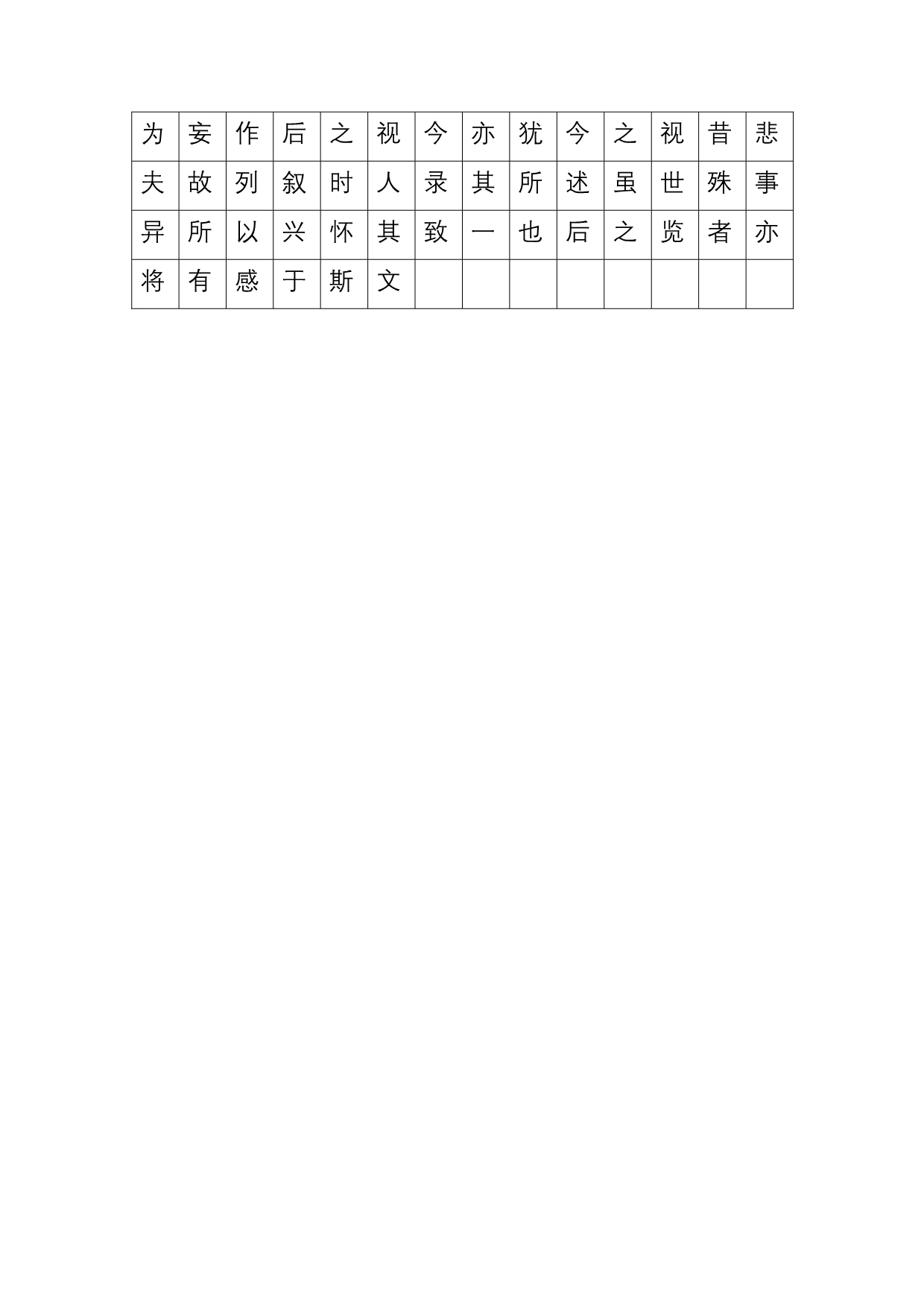 王羲之兰亭集序硬笔简体楷书_第2页