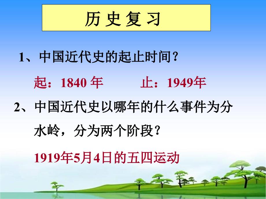 八年级上册历史复习课件_第1页