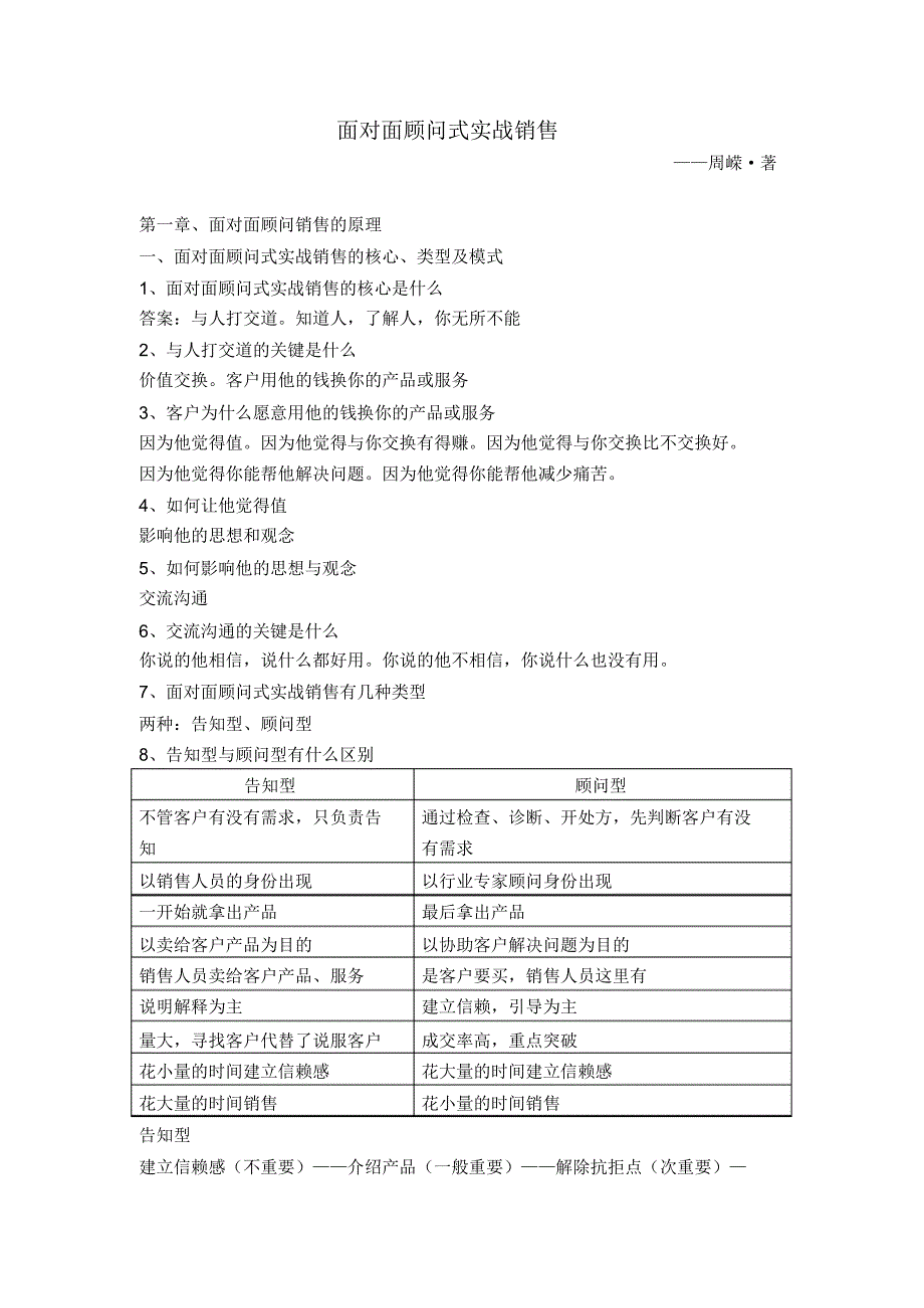 面对面顾问式实战销售_第1页