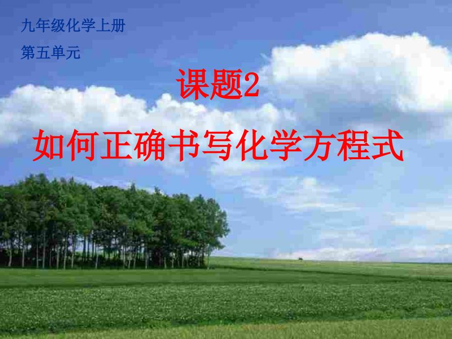 九年级化学上册《如何正确书写化学方程式》PPT课件0_第1页