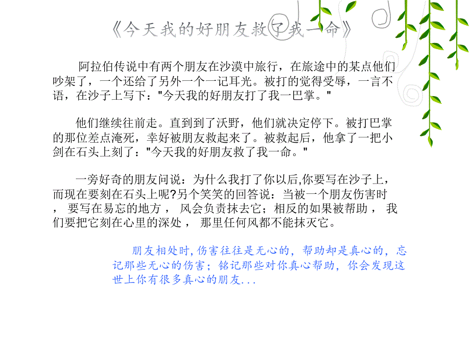 岁月如海,友情如歌 主题班会_第2页