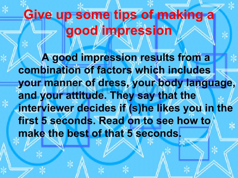 唐海英语演讲Giveupsometipsofmakingagoodimpression_第2页