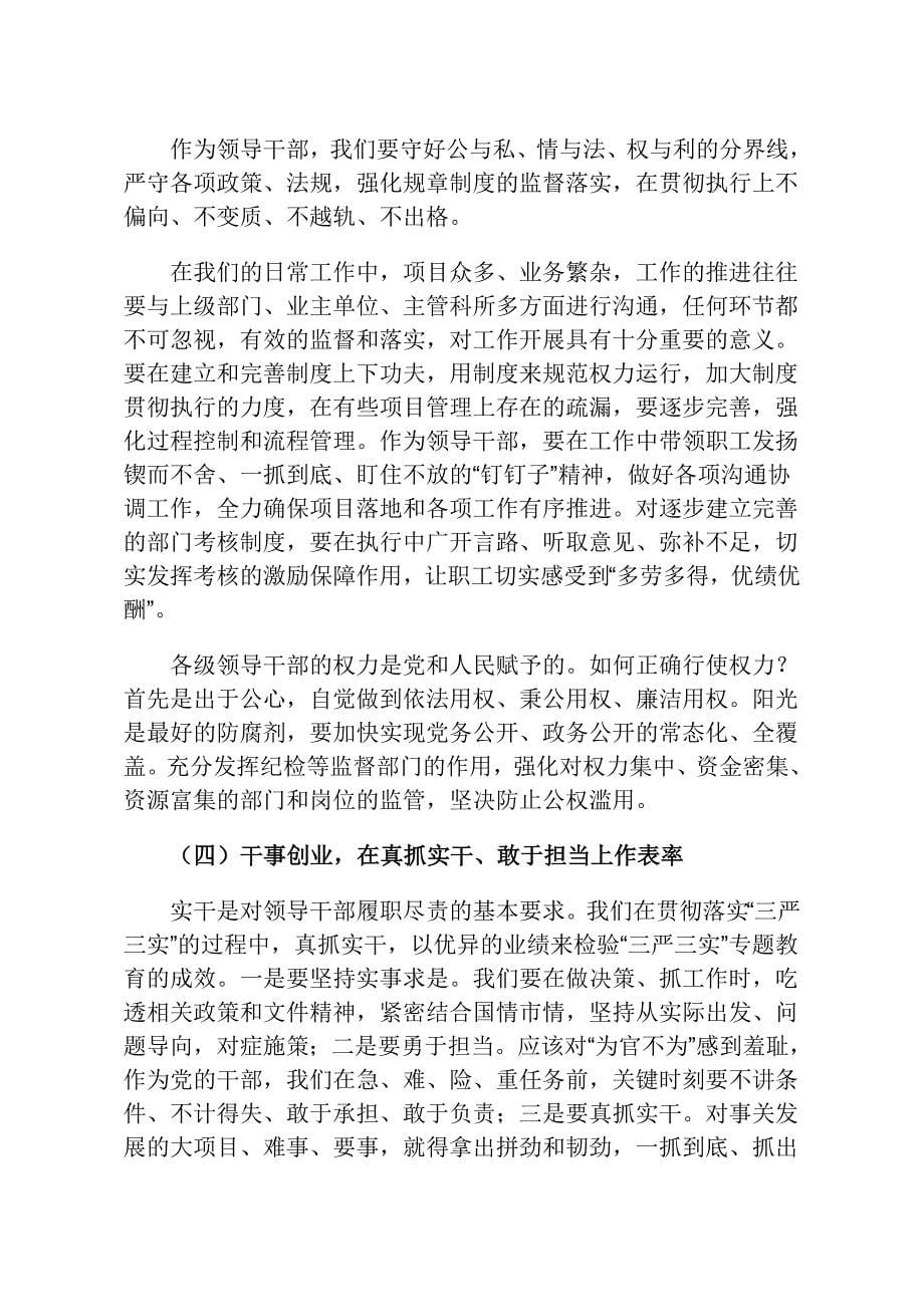 不严不实问题表现及整改措施_第5页