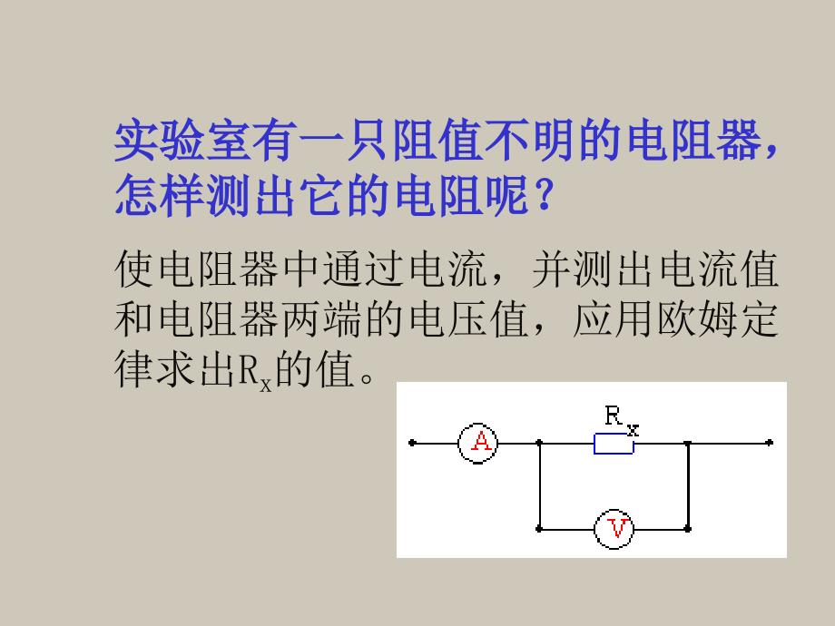 新课标_沪科版初中物理九年级第十四章《第三节“伏安法”测电阻》课件_第2页