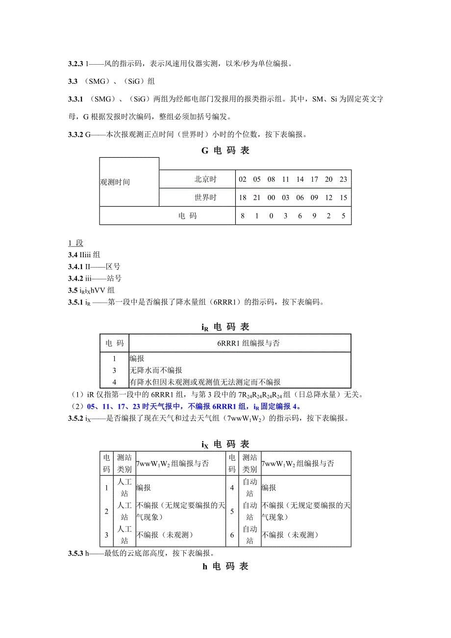 陆地测站地面天气报告电码_第5页