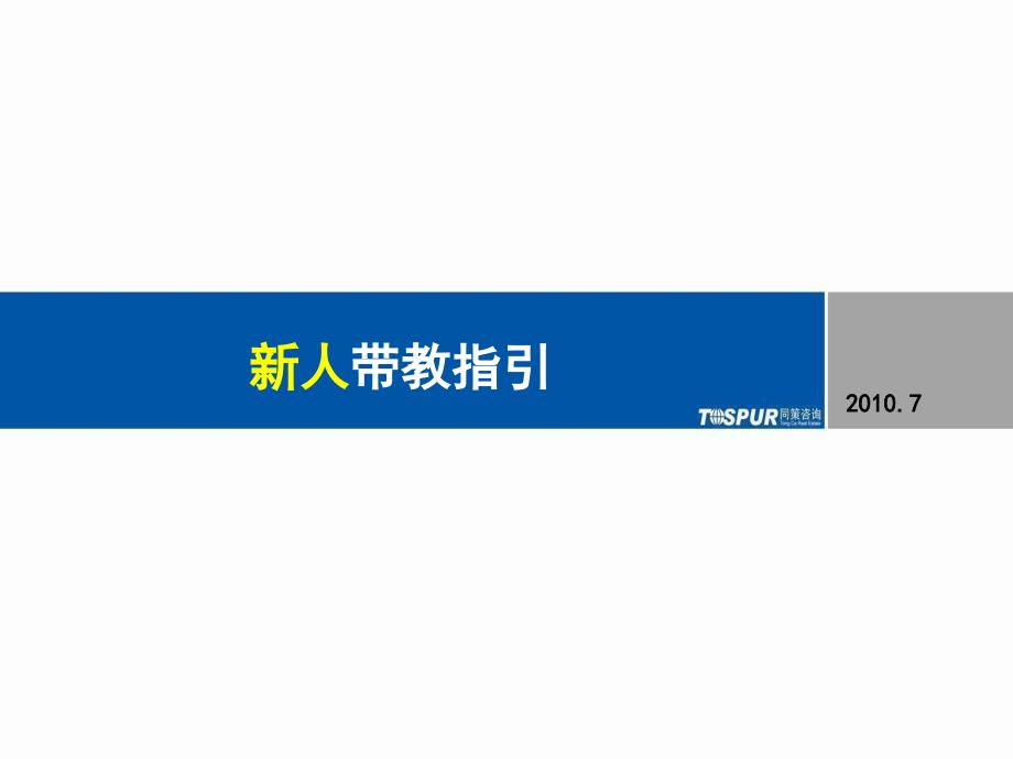 同策地产顾问机构新人带教指引_第1页