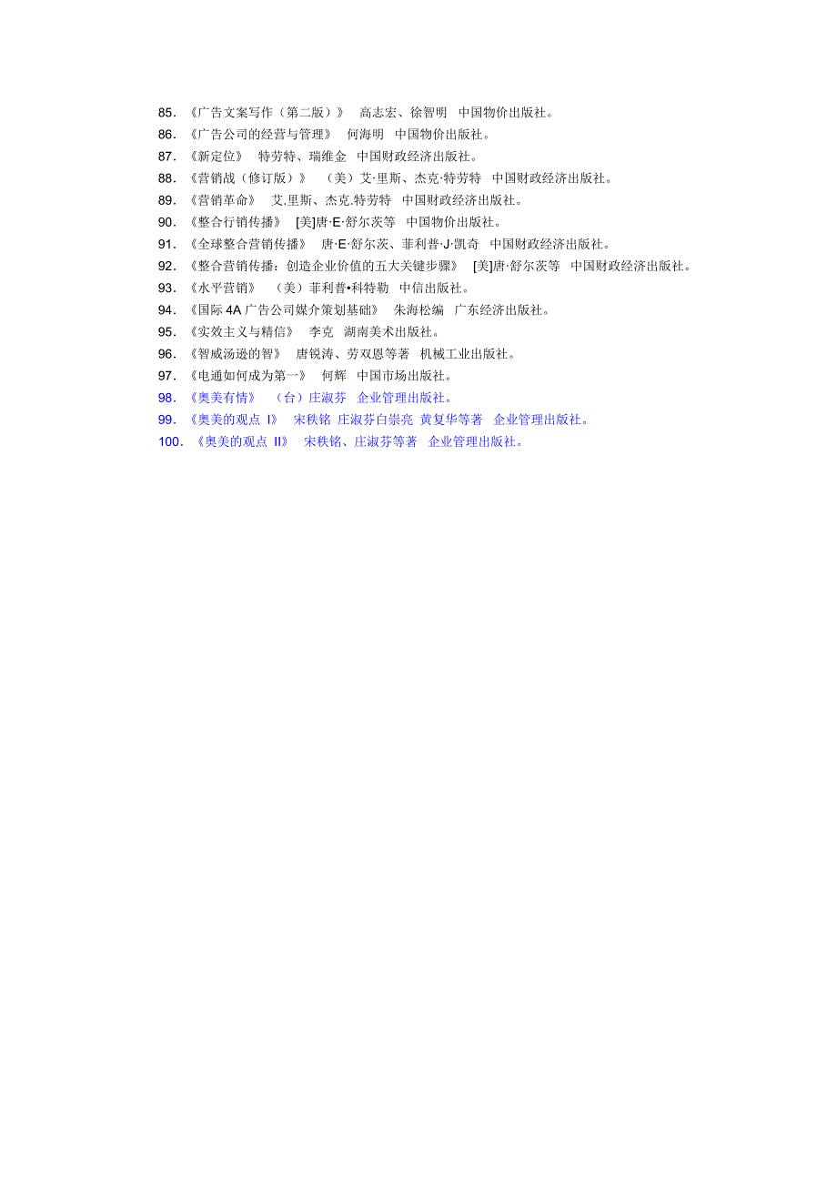 广告专业学生必读的百种图书_第3页