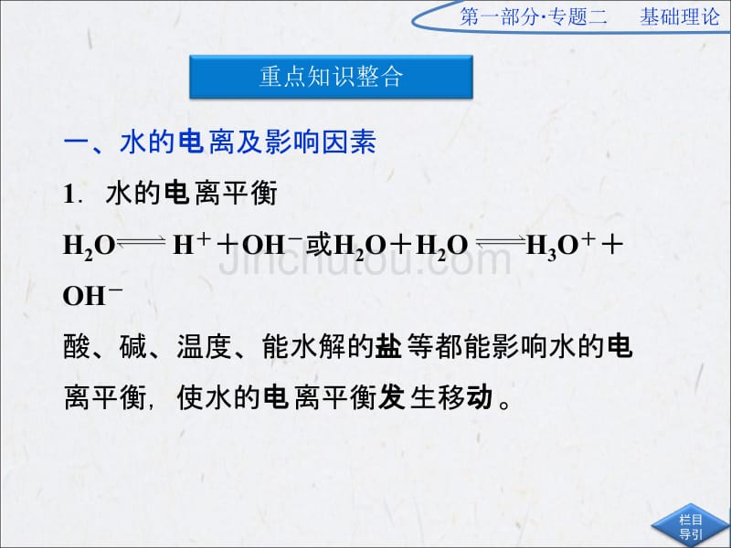 优化方案 2012高考化学二轮专题复习广东专用 专题二 基础理论 第3讲_第3页