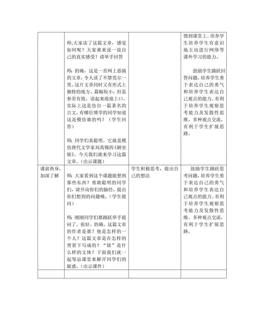 陋室铭表格式信息化教学设计_第5页