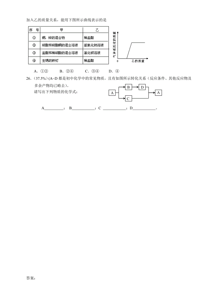 _初三化学易错题集及初中化学方程式按元素归类总结_第4页