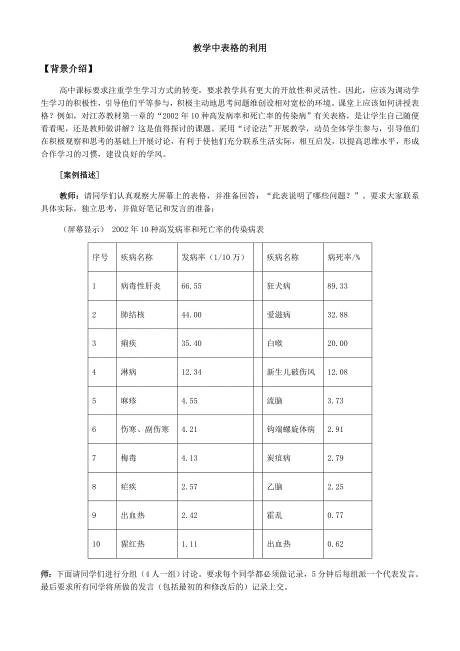 教学中如何利用表格_第1页