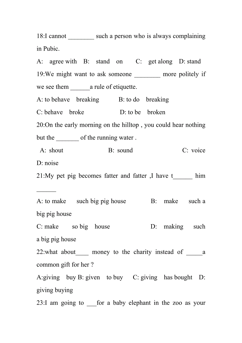 初三英语上学期期末检测月考试题_第4页