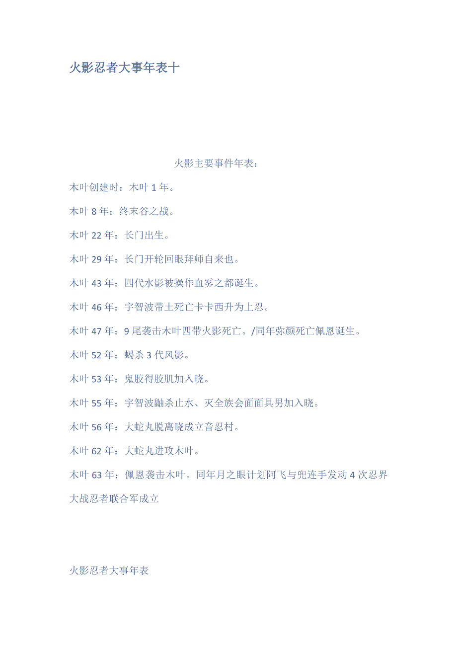 火影忍者大事年表十_第1页