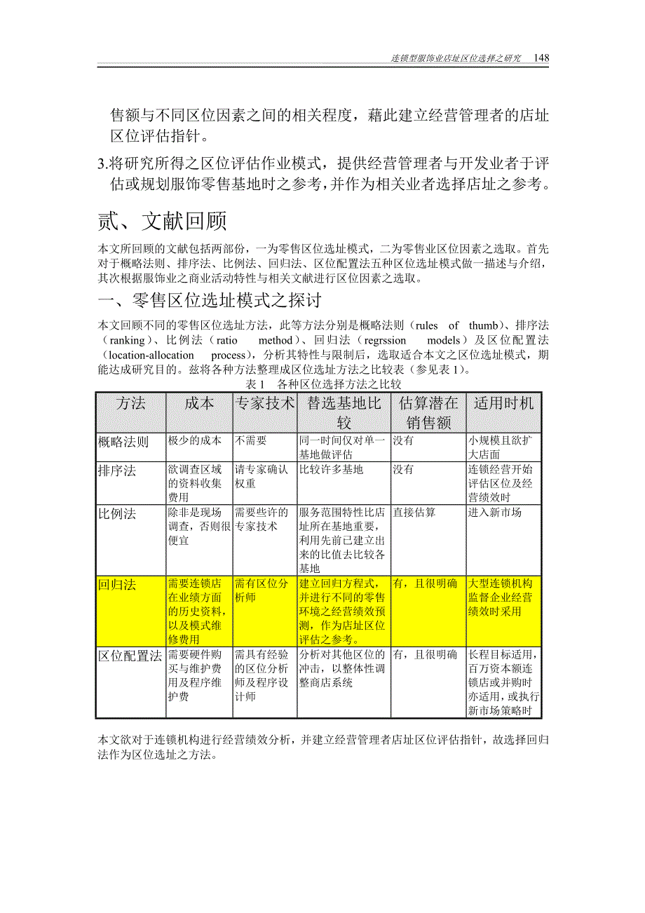 124服饰连锁型服饰业店址区位选择之研究_第2页