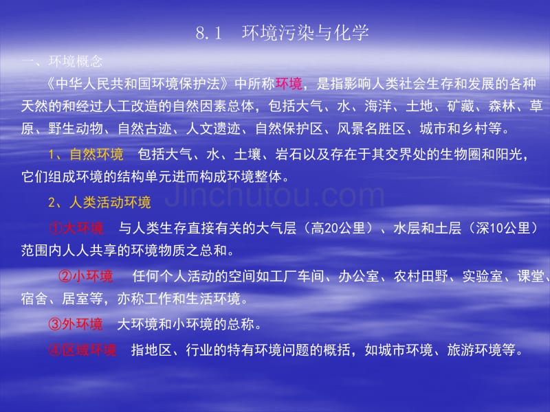 现代生活化学  第八章 环境与化学_第2页