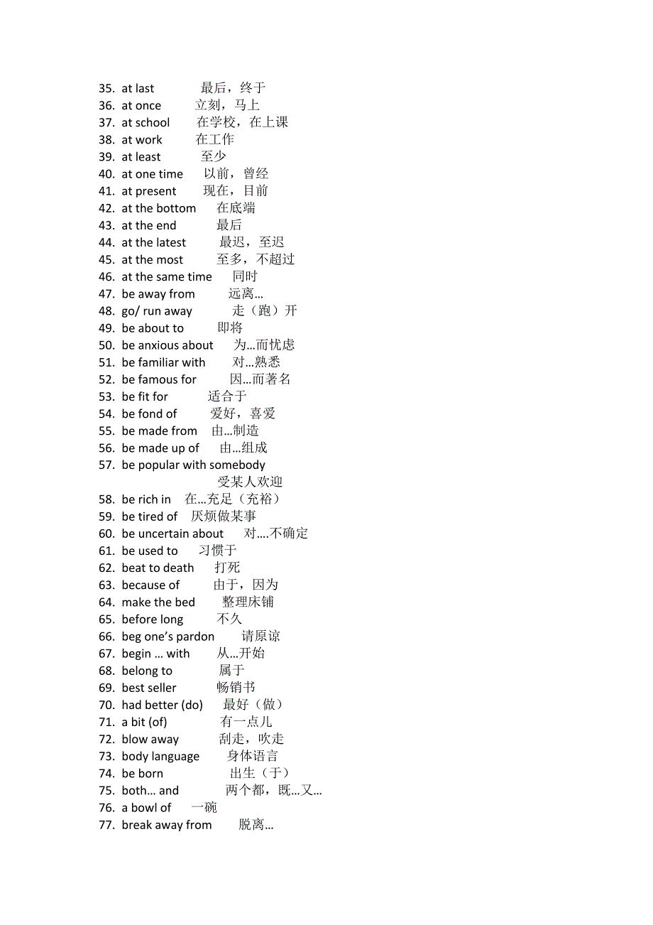 高考英语冲击140：精选必备词组全收集_第2页