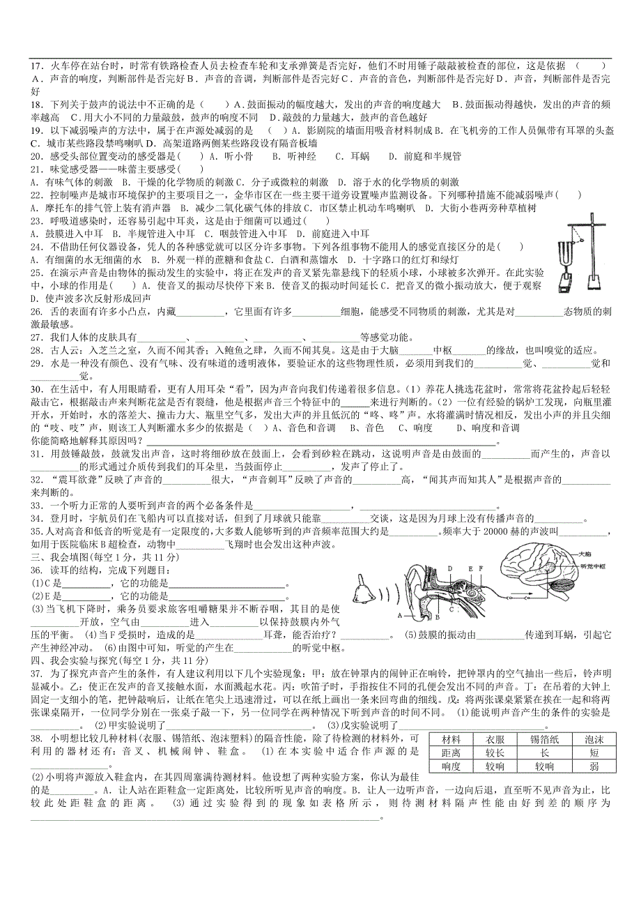 声音的产生与传播小测试_第2页