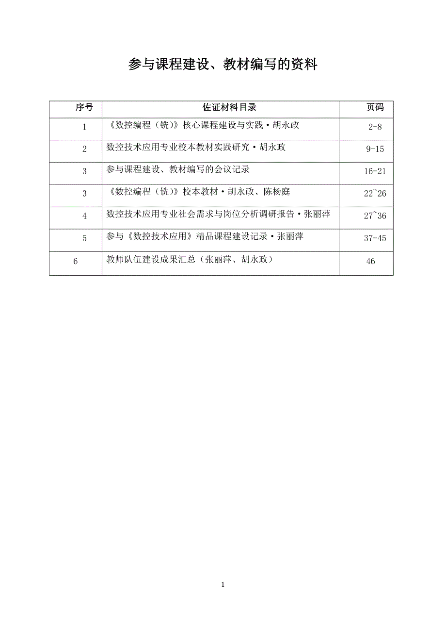 参与课程建设、教材编写的资料_第1页