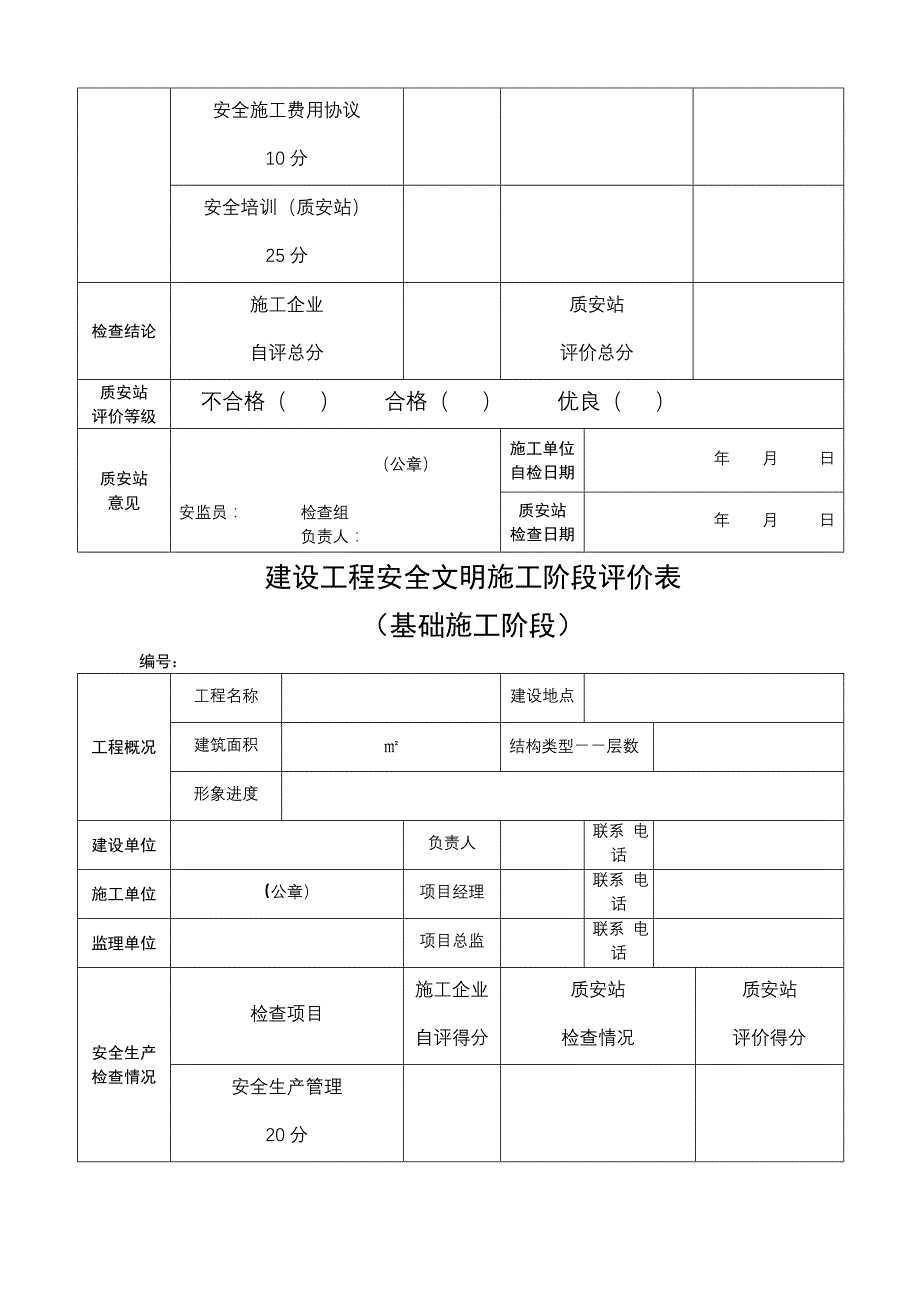 建设工程安全文明综合评价书_第4页