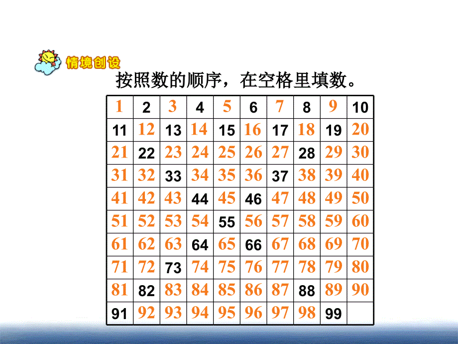 西南师范大学版小学数学一年级下册数的顺序 比较大小_第2页