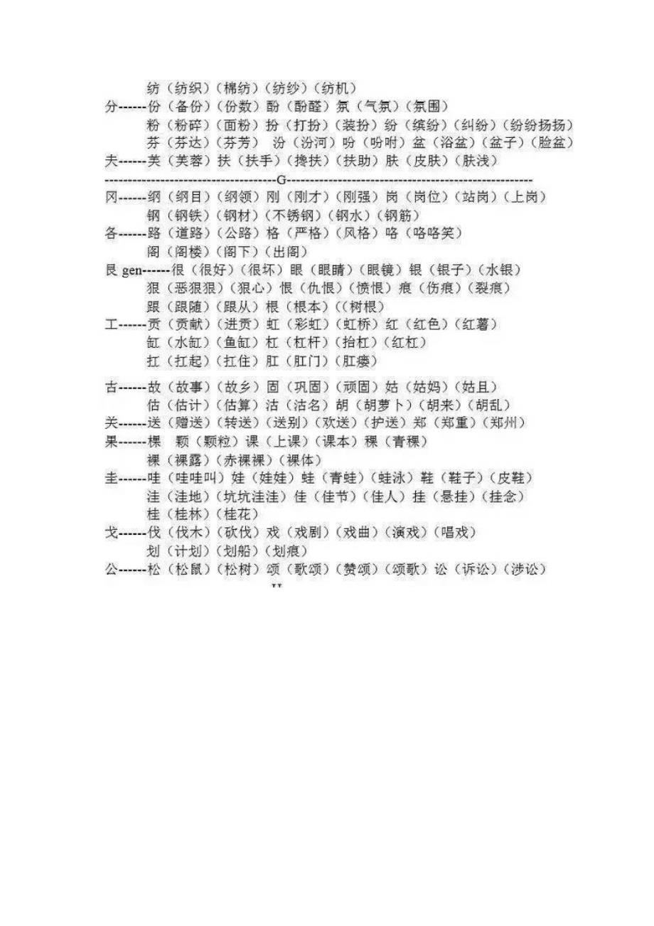 给汉字加偏旁组成新字并组词_第2页