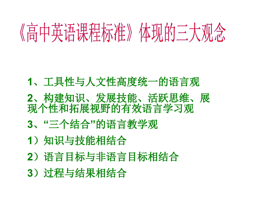 高一英语课件：新课标理念下的教学策划_第4页