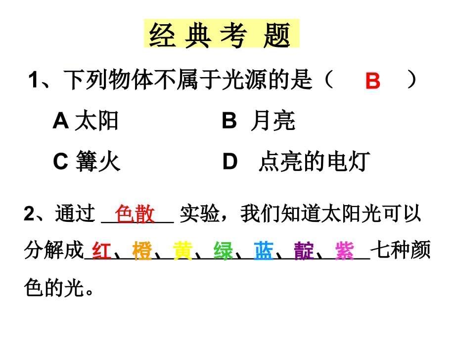 苏科版初中物理第三章《光现象》复习课件_第5页