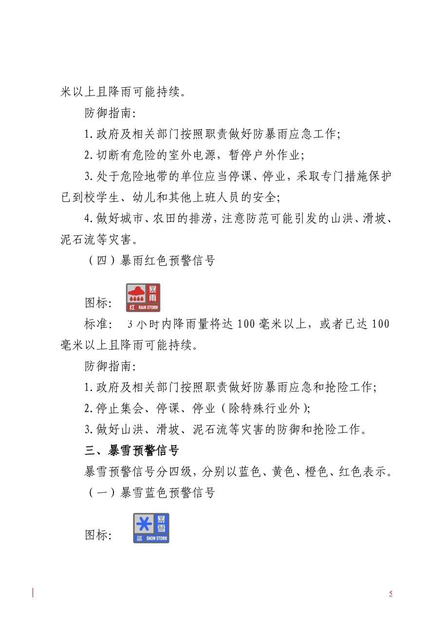 气象灾害预警信号及防御指南_第5页